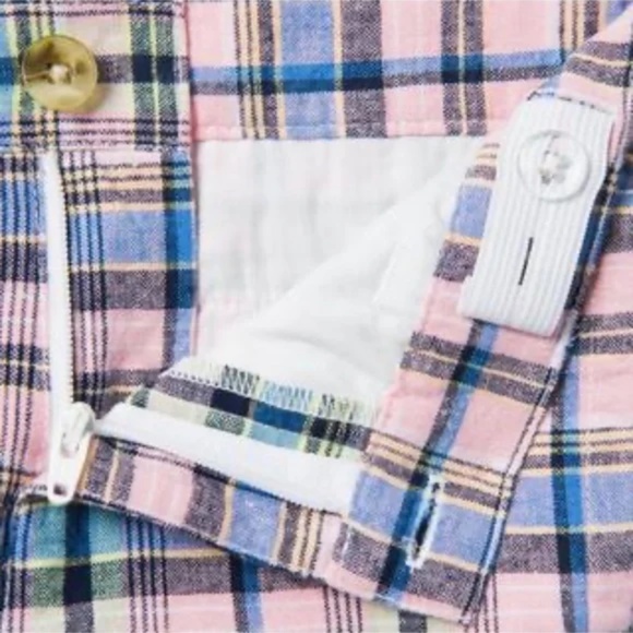 Janie and Jack Baby Boy Plaid Adjustable Waist Shorts 6-12M - Picture 3 of 8